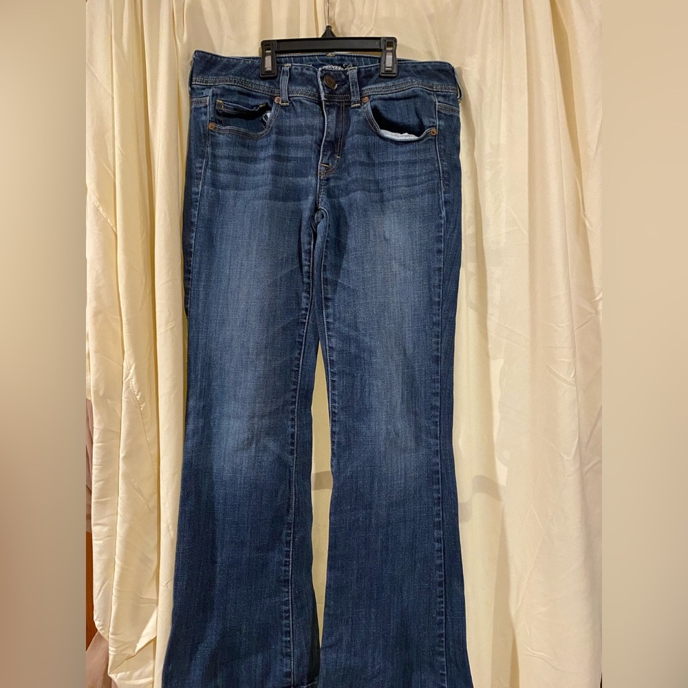 Vintage American eagle blue jeans original boot
